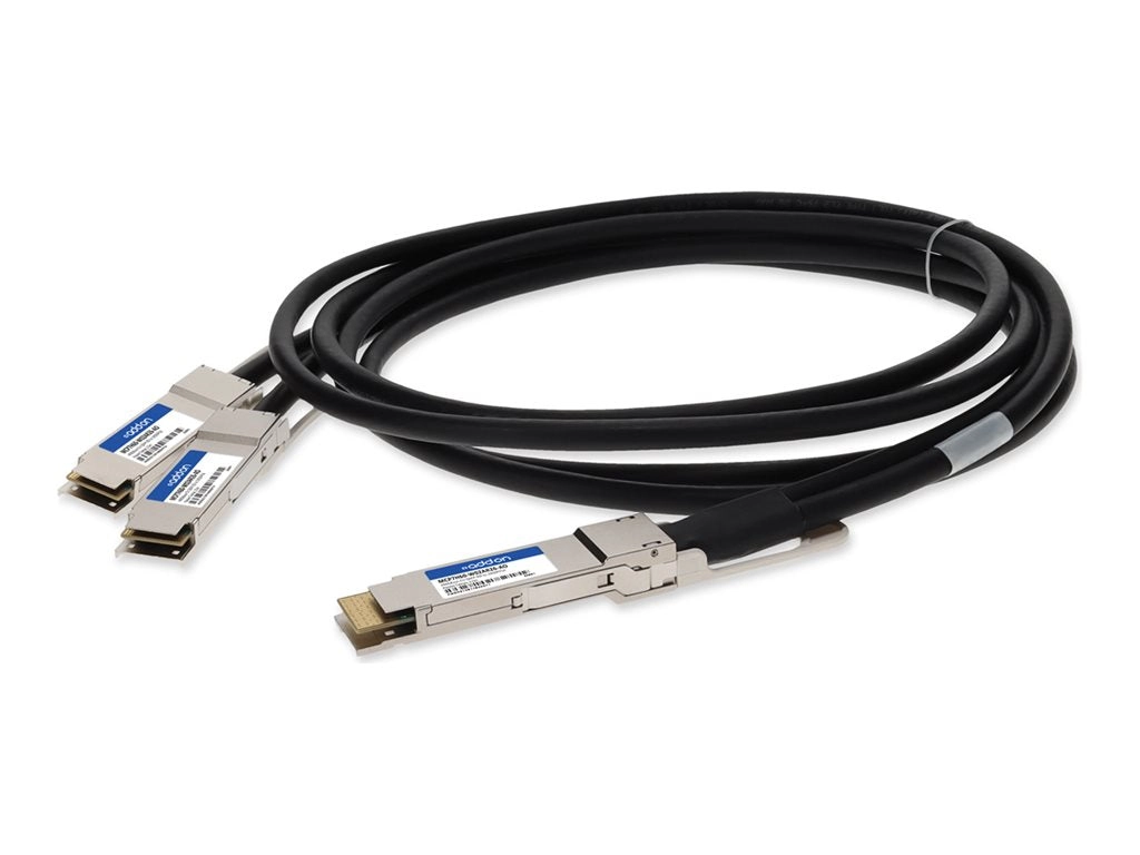 AddOn - 400GBase-CU direct attach cable - TAA Compliant - QSFP-DD to QSFP56 - 8 ft - twinaxial - passive MCP7H60-W02AR26-AO