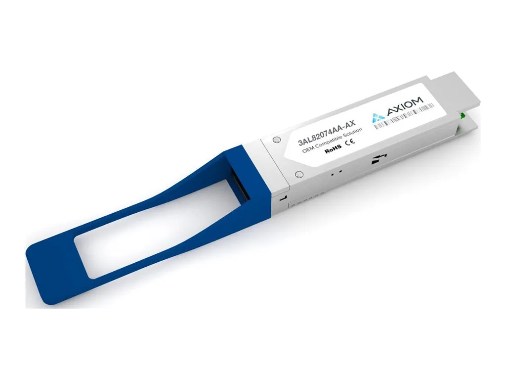 Axiom - QSFP28 transceiver module (equivalent to: Alcatel-Lucent 3AL82074AA) - 100GbE - 100GBase-LR4 - LC single-mode - up to 3AL82074AA-AX