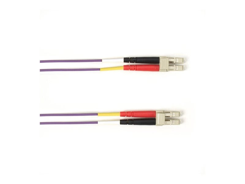Black Box - Patch cable - LC multi-mode (M) to LC multi-mode (M) - 7 m - fiber optic - 50 / 125 micron - violet FOCMR10-007M-LCLC-VT