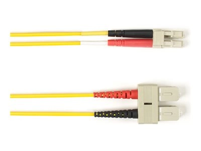 Black Box - Patch cable - TAA Compliant - SC multi-mode (M) to LC multi-mode (M) - 25.3 m - fiber optic - duplex - 62.5 / 125 FOCMR62-SCLC-YL-83