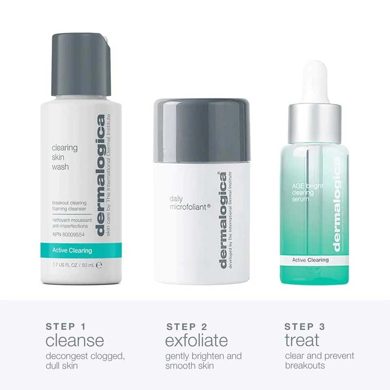 Dermalogica Active Clearing Clear   Brighten Kit Discontinued