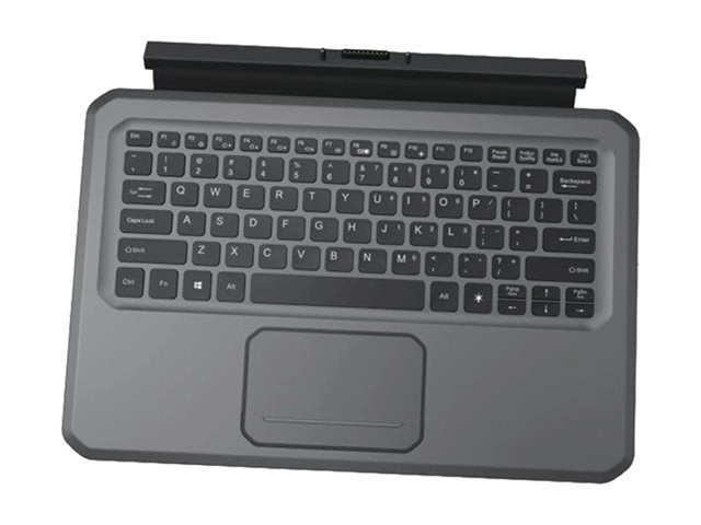 DT Research - Keyboard - detachable, slim - with touchpad - backlit - magnetic dock - QWERTY - for P/N: US2D-312 ACC-KB312-B