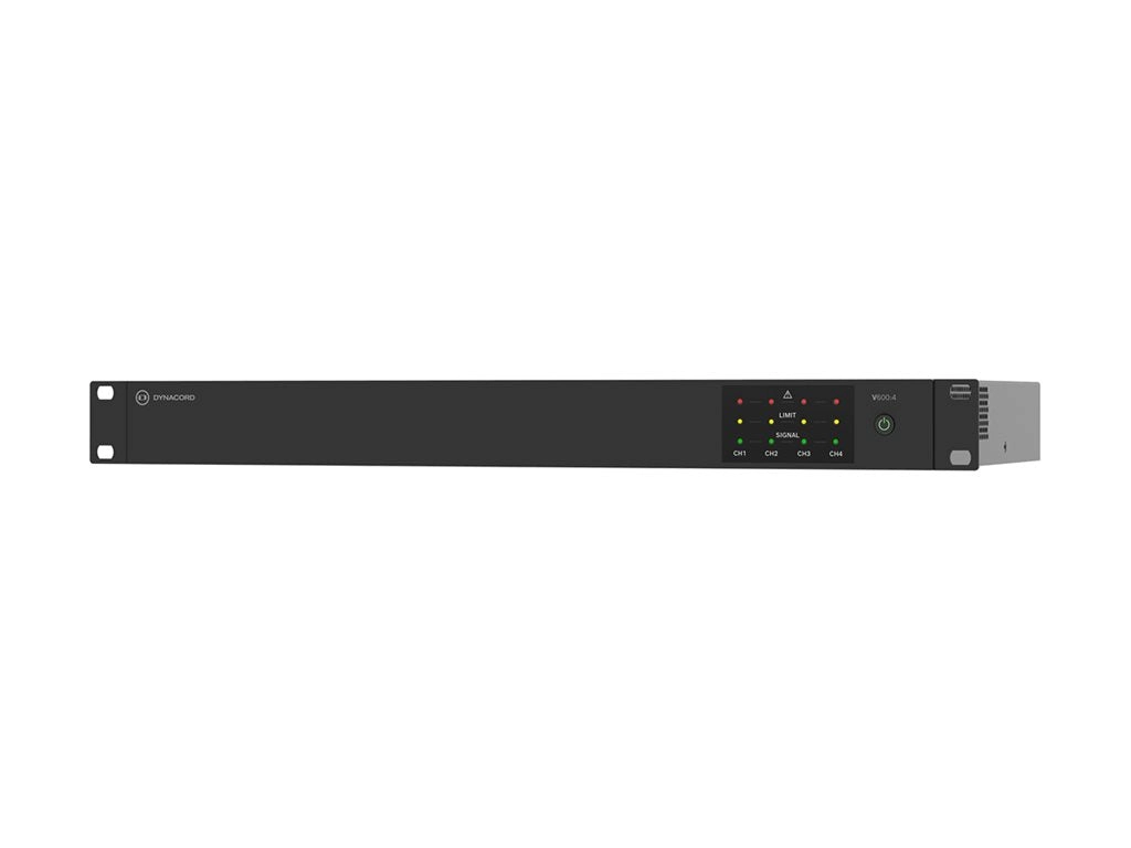 Dynacord V600:4 - V Series - power amplifier - 4 x 600 Watt V600:4-US