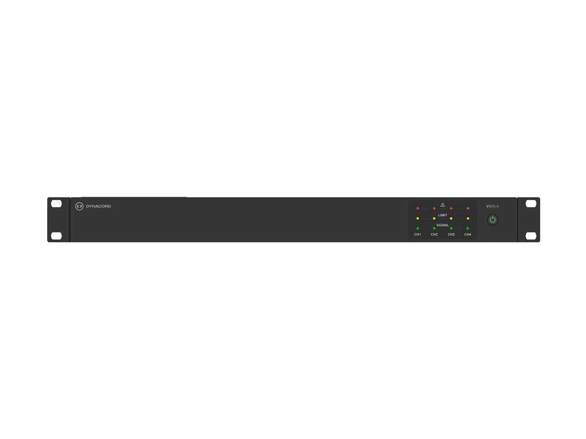 Dynacord V600:4 - V Series - power amplifier - 4 x 600 Watt V600:4-US