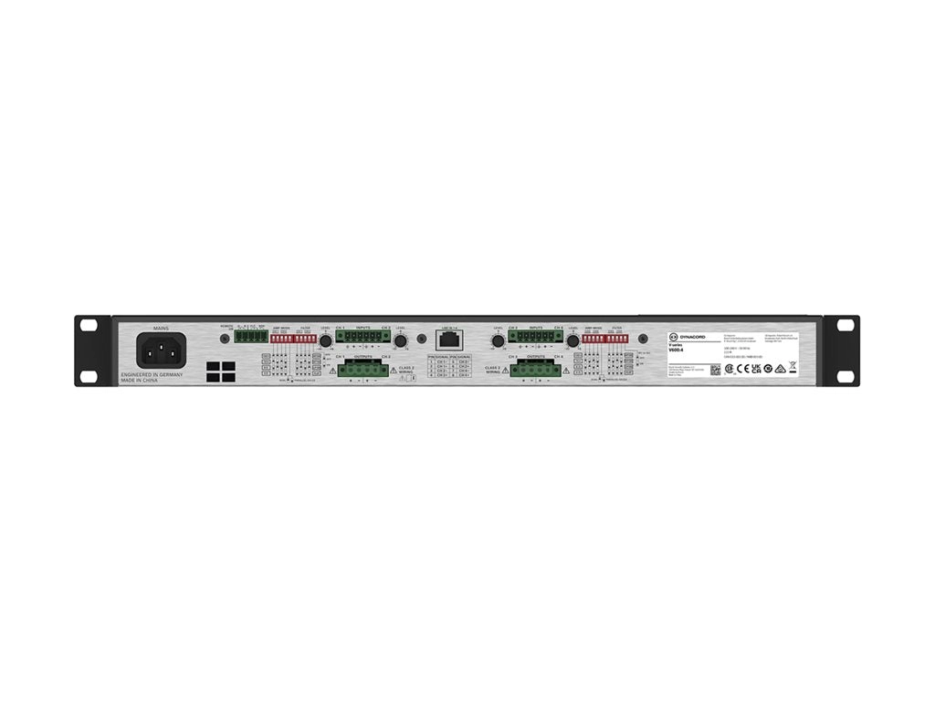 Dynacord V600:4 - V Series - power amplifier - 4 x 600 Watt V600:4-US