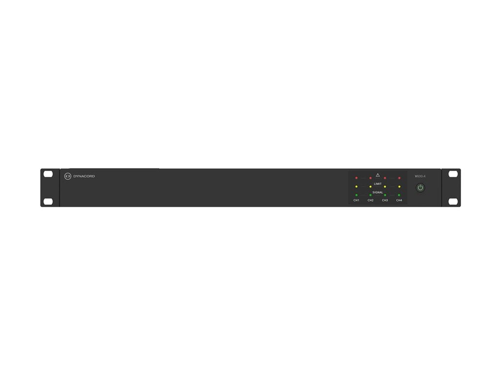Dynacord V600:4 - V Series - power amplifier - 4 x 600 Watt V600:4-US