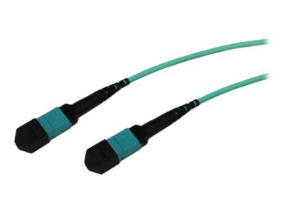 ENET - Crossover cable - MTP/MPO multi-mode (F) to MTP/MPO multi-mode (F) - 18 m - fiber optic - OM4 - aqua MTPF2XO-OM4-18M-ENC