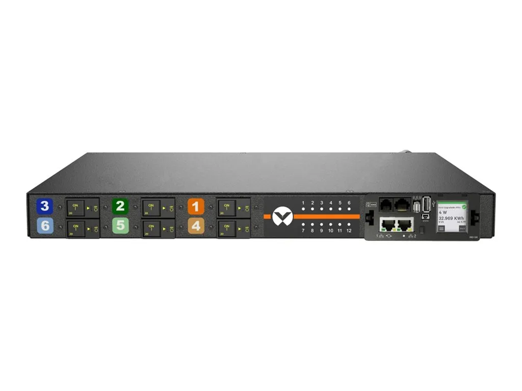Geist Switched Unit Level Monitoring MNS5M1R6-12CF13-3TL56A0H10-S - Power distribution unit (rack-mountable) - AC 240/415 V - VP5N31A4