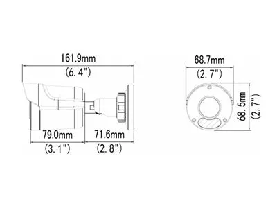 GeoVision GV-TBL2706-4F - Network surveillance camera - bullet - outdoor - waterproof - color (Day&Night) - 2 MP - 1920 x 1080 125-TBL2706-4F10