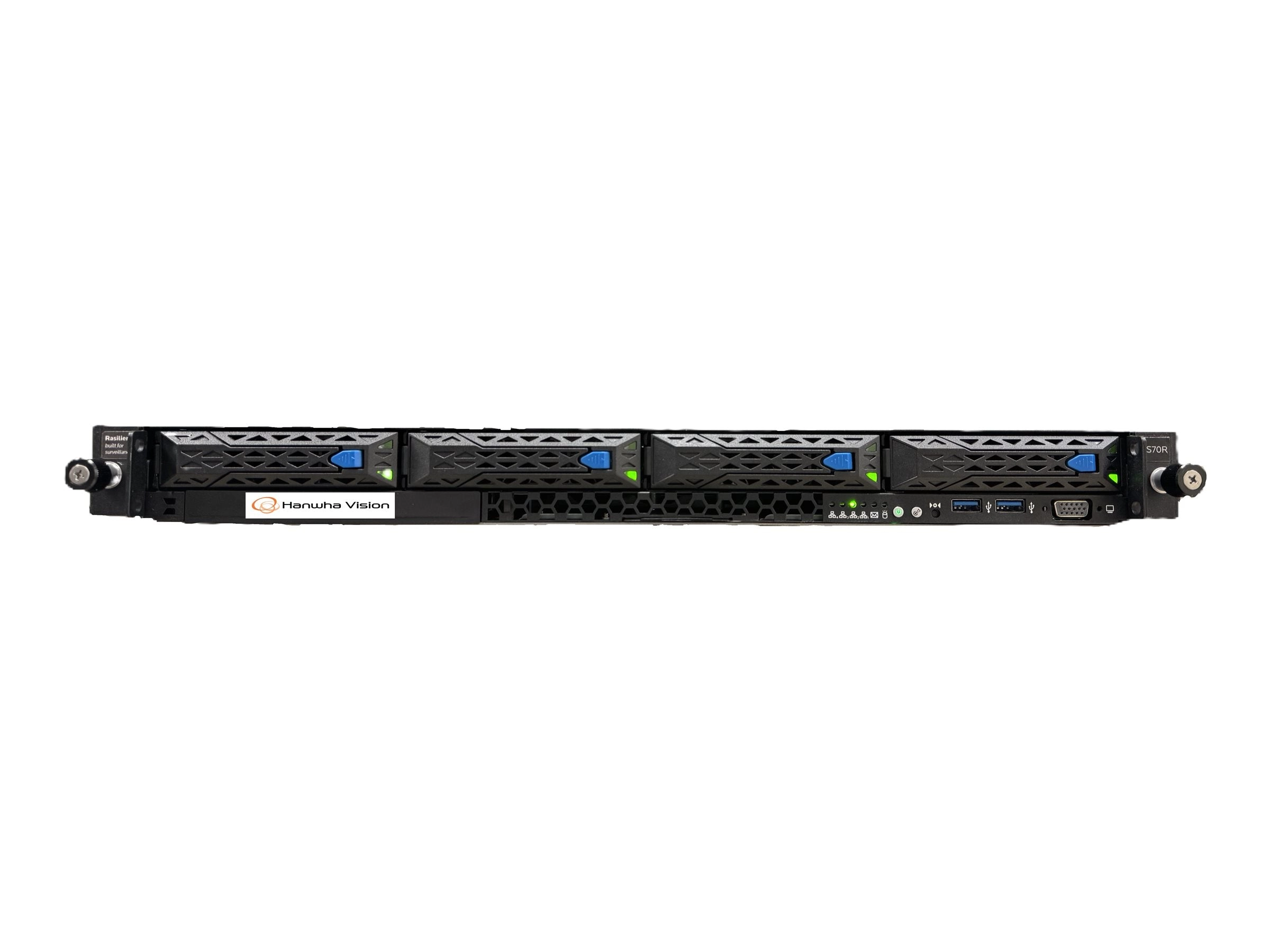 Hanwha Vision WiseNet WAVE WRR-P-E201W - NVR 48 TB - networked - 1U - rack-mountable - with Keep Your Hard Drive WRR-P-E201W-48TB