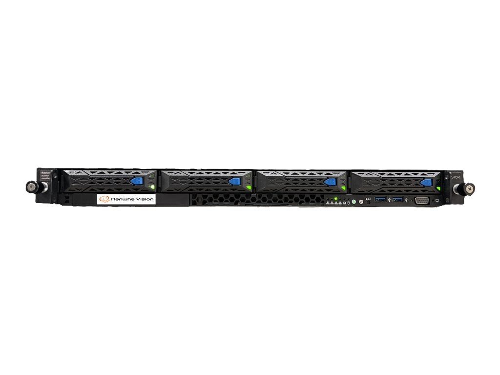 Hanwha Vision WiseNet WAVE WRR-P-E201W - NVR 48 TB - networked - 1U - rack-mountable - with Keep Your Hard Drive WRR-P-E201W-48TB