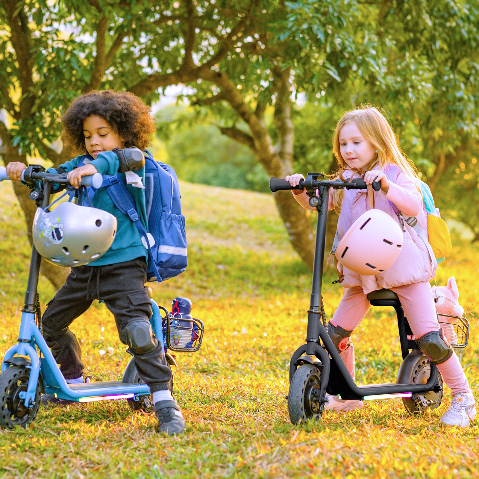 Hiboy Q2 Lite-A Kids Electric Scooter with Basket and Seat