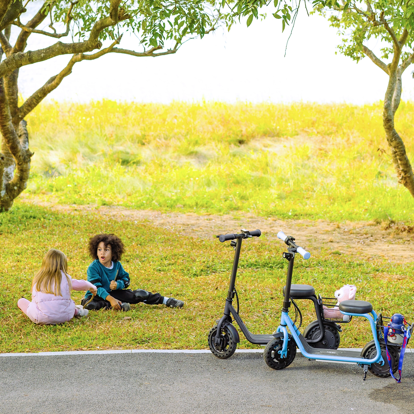 Hiboy Q2 Lite-A Kids Electric Scooter with Basket and Seat