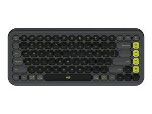 Logitech POP Icon Keys - Keyboard - wireless - Bluetooth LE - QWERTY - English - off-white, green 920-013143