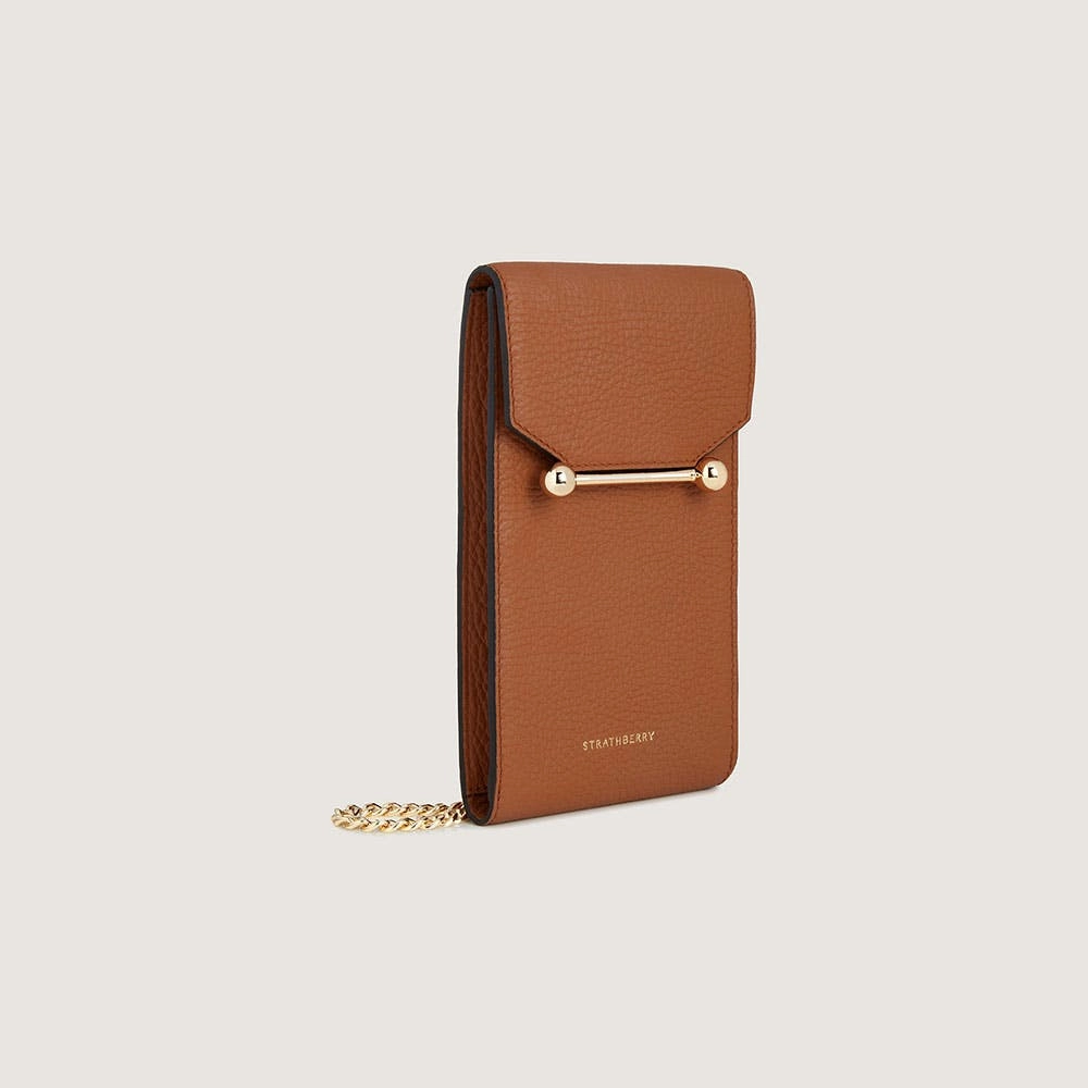 Mosaic Phone Pouch - Tan