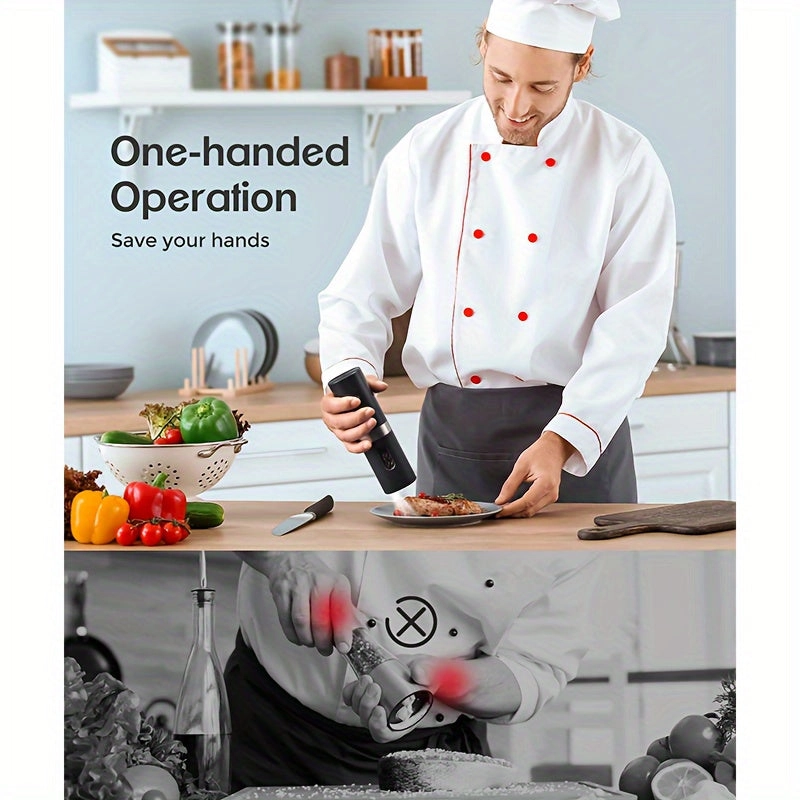 Mpow 2Pack Electric Salt and Pepper Mill Set