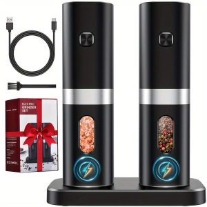 Mpow 2Pack Electric Salt and Pepper Mill Set
