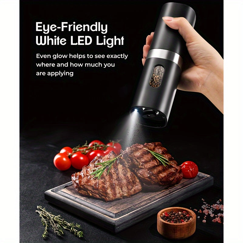 Mpow 2Pack Electric Salt and Pepper Mill Set
