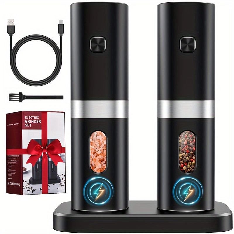 Mpow 2Pack Electric Salt and Pepper Mill Set