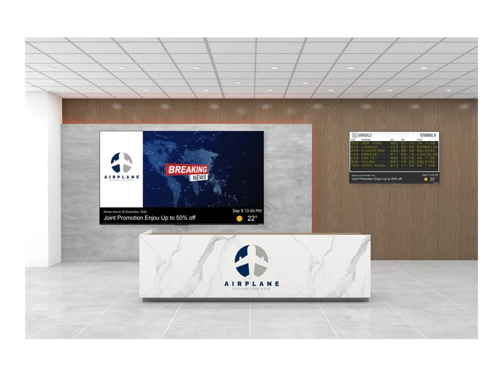 Newline STV-5524-PLUS - 55 Diagonal Class STV  Series LED-backlit LCD display - interactive digital signage - Android - 4K UHD