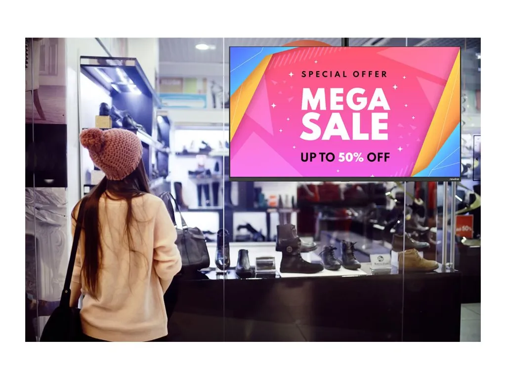 Newline STV-5524-PLUS - 55 Diagonal Class STV  Series LED-backlit LCD display - interactive digital signage - Android - 4K UHD