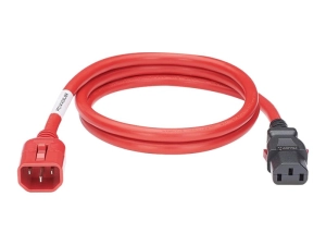 Panduit SmartZone G5 - Power cable - IEC 60320 C14 locking to power IEC 60320 C13 locking - AC 250 V - 10 A - 6 ft - red - for LPCA04-X