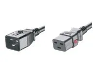 Panduit SmartZone G5 - Power cable - IEC 60320 C20 locking to IEC 60320 C19 locking - AC 250 V - 16 A - 2 ft - black - for P/N: LPCB11-X
