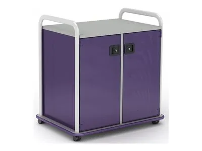 Paragon A&D Crossfit Storage - Trolley - 14 drawers - 2 doors - 16 gauge tubular steel, TFM - frost, grass green, wisdom CFD30WDTOTES17-918IZI