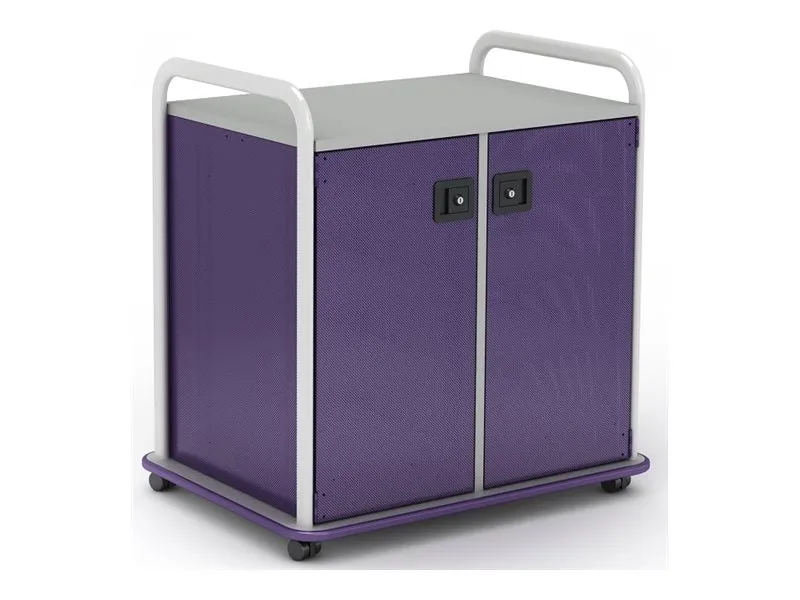 Paragon A&D Crossfit Storage - Trolley - 14 drawers - 2 doors - 16 gauge tubular steel, TFM - frost, grass green, wisdom CFD30WDTOTES17-918IZI