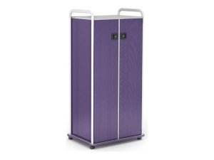 Paragon A&D Crossfit Storage - Trolley - 32 drawers - 2 doors - 16 gauge tubular steel, TFM - frost, mod navy, wisdom CFD60WDTOTES17-918CZC