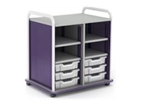 Paragon A&D Crossfit Storage - Trolley - 7 drawers - 2 shelves - 16 gauge tubular steel, TFM CFS42OF17CO-918IZI