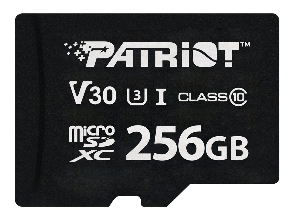 Patriot VX Series - Flash memory card - 256 GB - Video Class V30 / UHS-I U3 / Class10 - microSDXC UHS-I U3 PSF256GVX31MCX