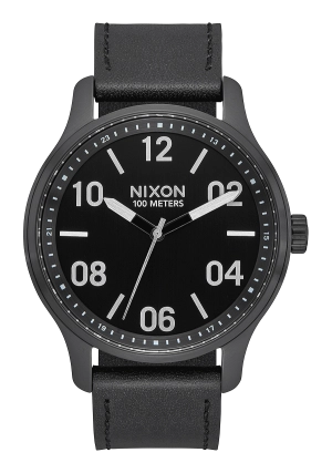 Patrol Leather - Black / Silver / Black