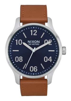 Patrol Leather - Navy / Saddle