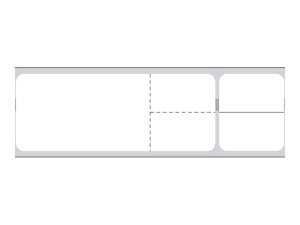 PDC Healthcare - Paper - permanent adhesive - white - 104.8 x 30.2 mm 9600 label(s) (8 roll(s) x 1200) labels TD-SQBLSTR
