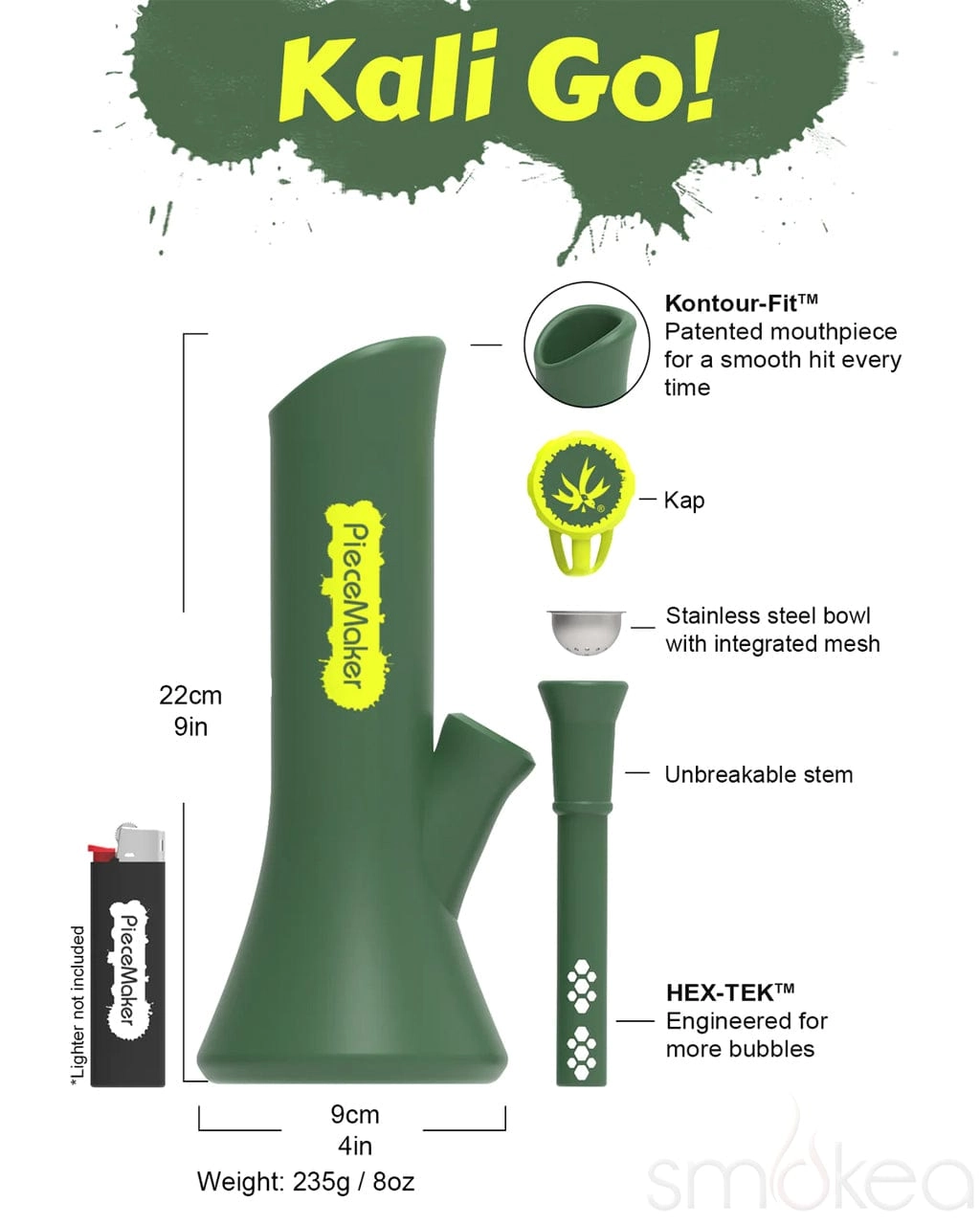 Piecemaker Kali Go! Silicone Bong