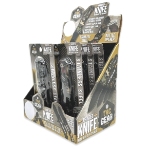 Pocket Knife with Bottle Opener - 6 Pieces Per Retail Ready Display 23369