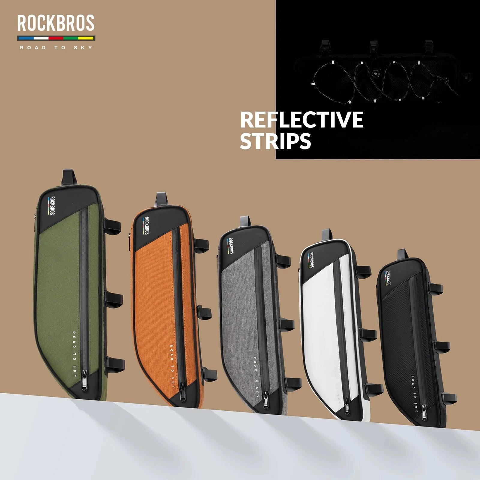 ROCKBROS Bike Triangle Bag-Road to sky