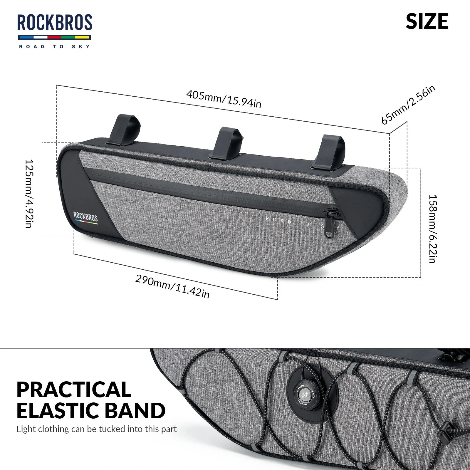 ROCKBROS Bike Triangle Bag-Road to sky