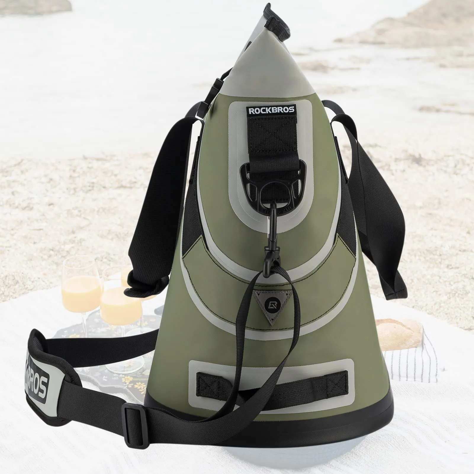 ROCKBROS Soft Cooler Insulated Leak Proof Cooler Bag Portable 36 Can