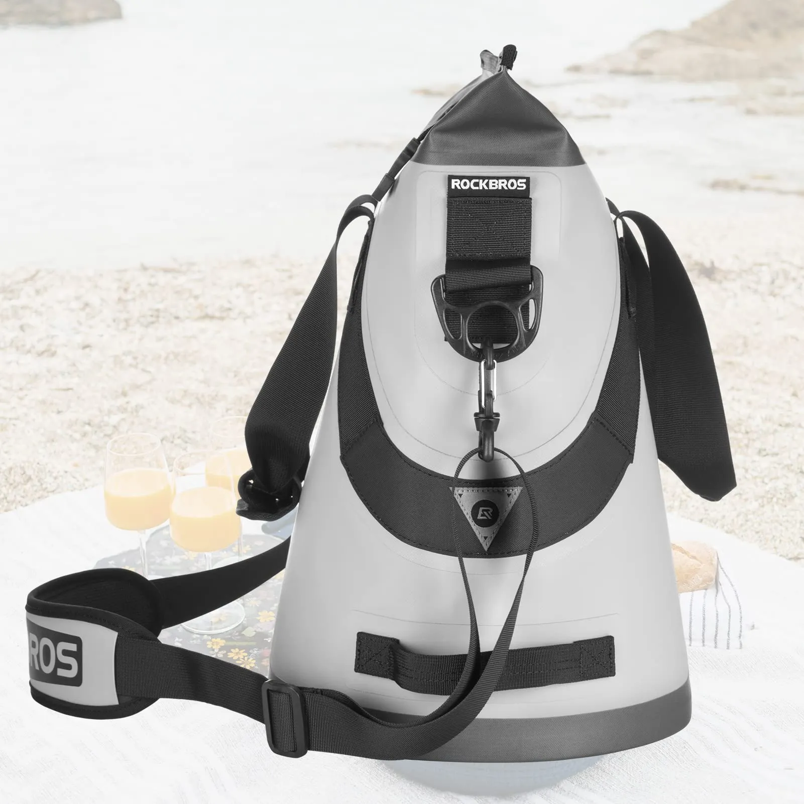 ROCKBROS Soft Cooler Insulated Leak Proof Cooler Bag Portable 36 Can