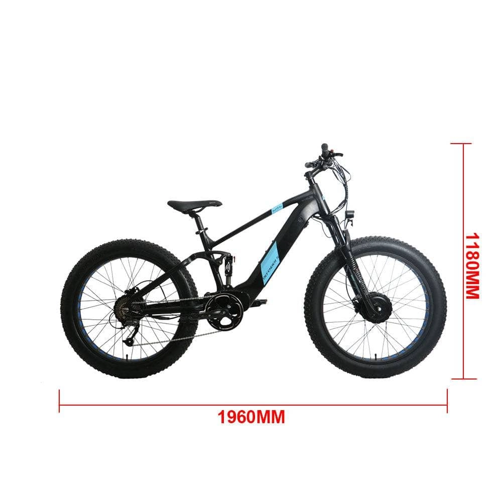 The Eunorau DEFENDER-S Fat Tire Electric Bike