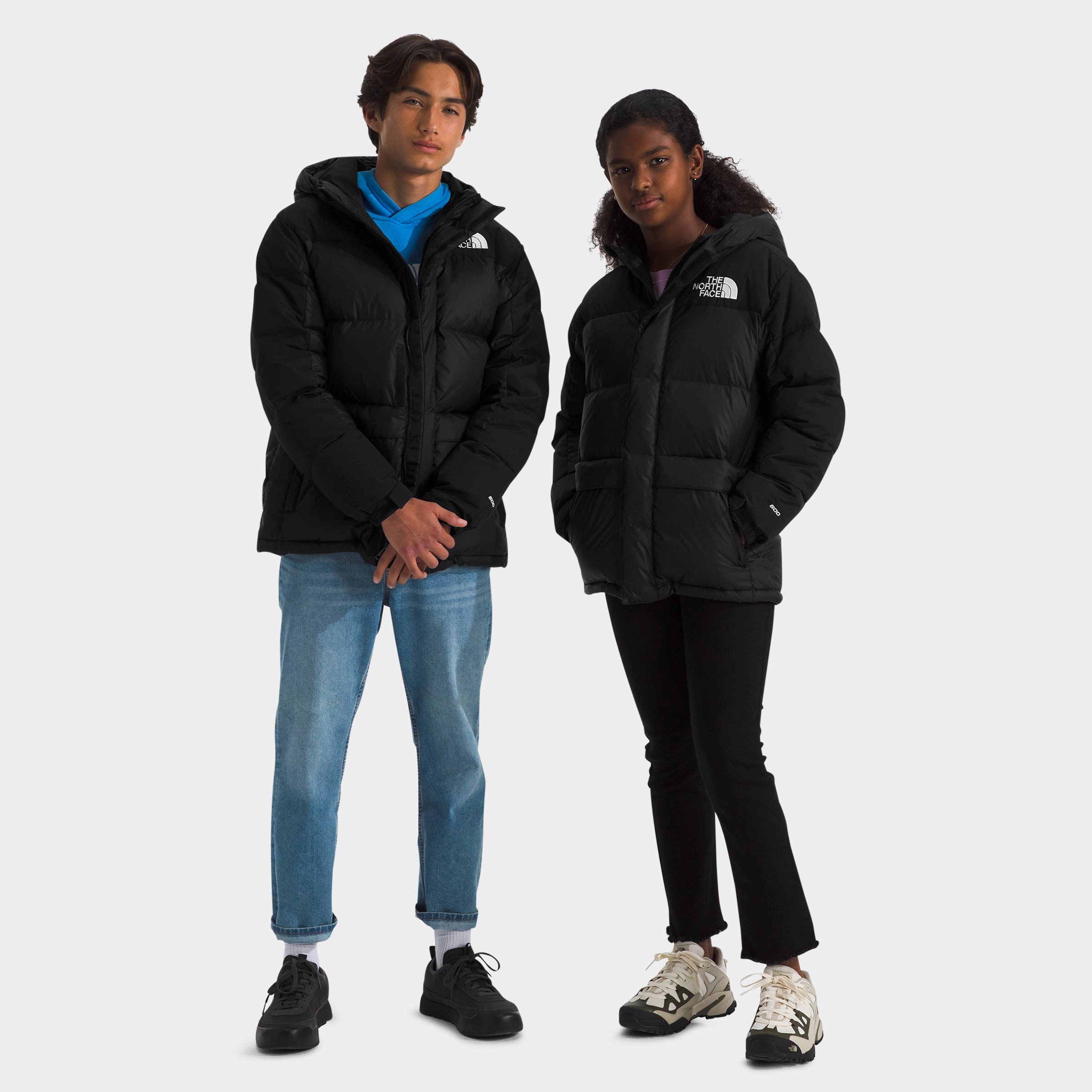 The North Face Junior Boys' HMLYN Down Short Parka / Black