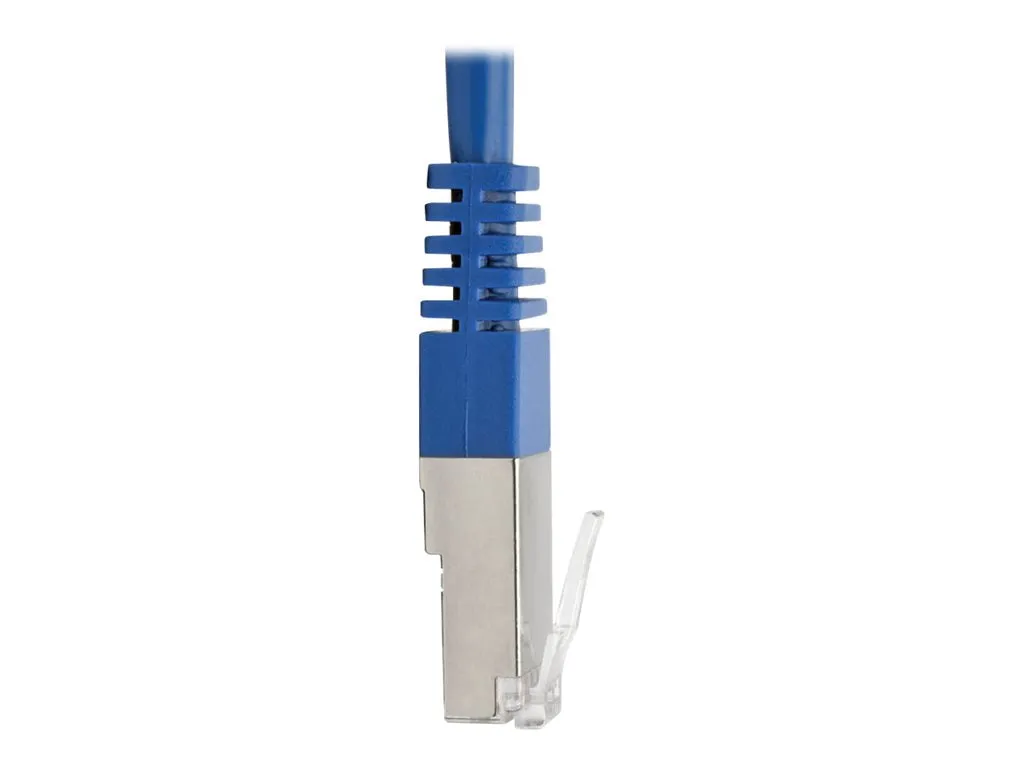 Tripp Lite 350 MHz Molded Shielded STP Patch Cable (RJ45 M/M), Blue, 7 ft. - Patch cable - RJ-45 (M) to RJ-45 (M) - 7 ft - STP N105-007-BL