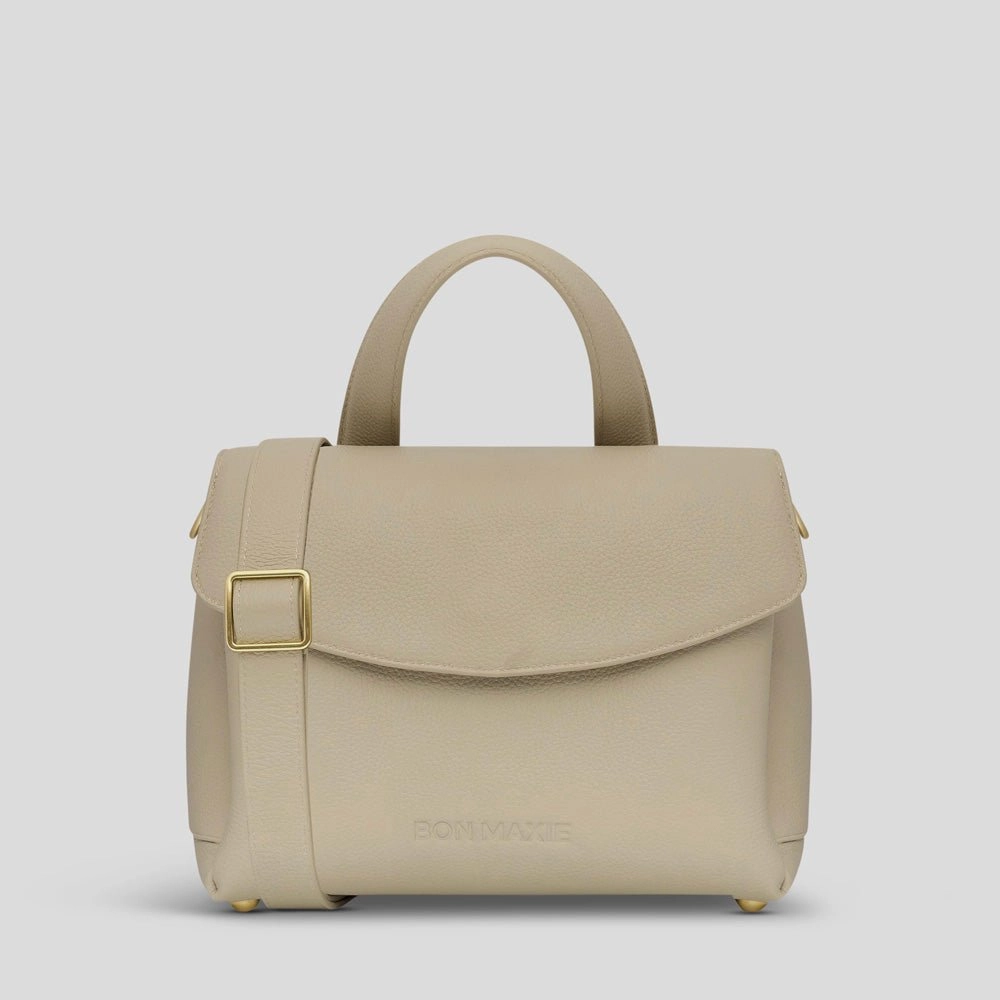 Tryhard Leather Crossbody Bag -- Stone