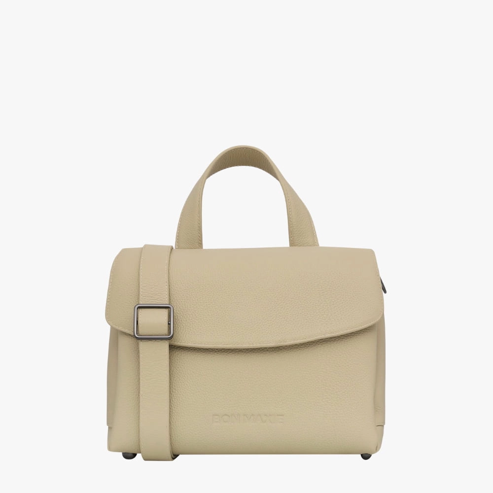 Tryhard Leather Crossbody Bag -- Stone