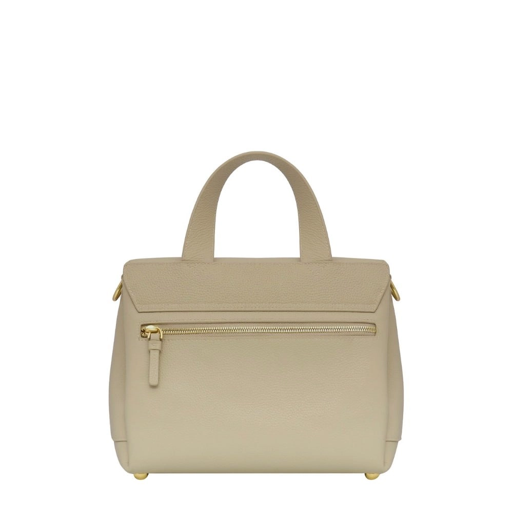 Tryhard Leather Crossbody Bag -- Stone