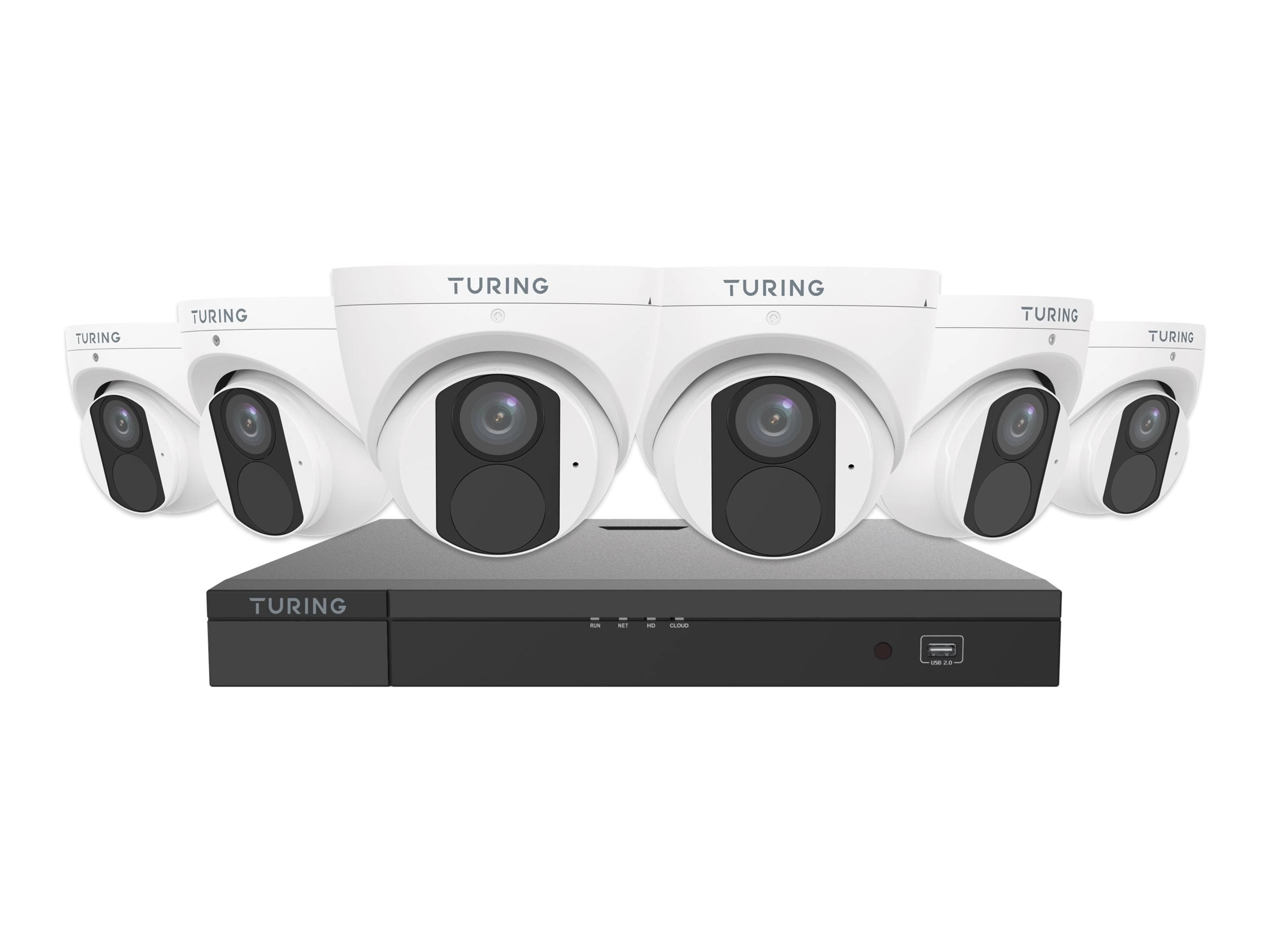 Turing LITE - NVR   camera(s) - PoE, AC powered - 8 channels - 1 x 2 TB - 6 camera(s) - CMOS TLK6T482