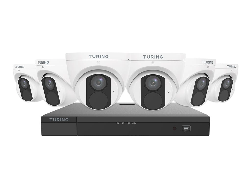 Turing LITE - NVR   camera(s) - PoE, AC powered - 8 channels - 1 x 2 TB - 6 camera(s) - CMOS TLK6T482