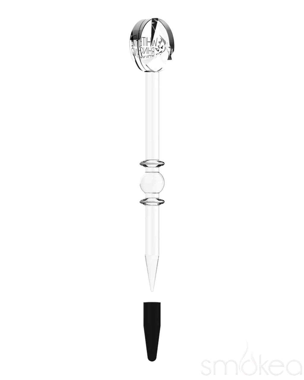 White Rhino Glass Dab Tool w/ Carb Cap